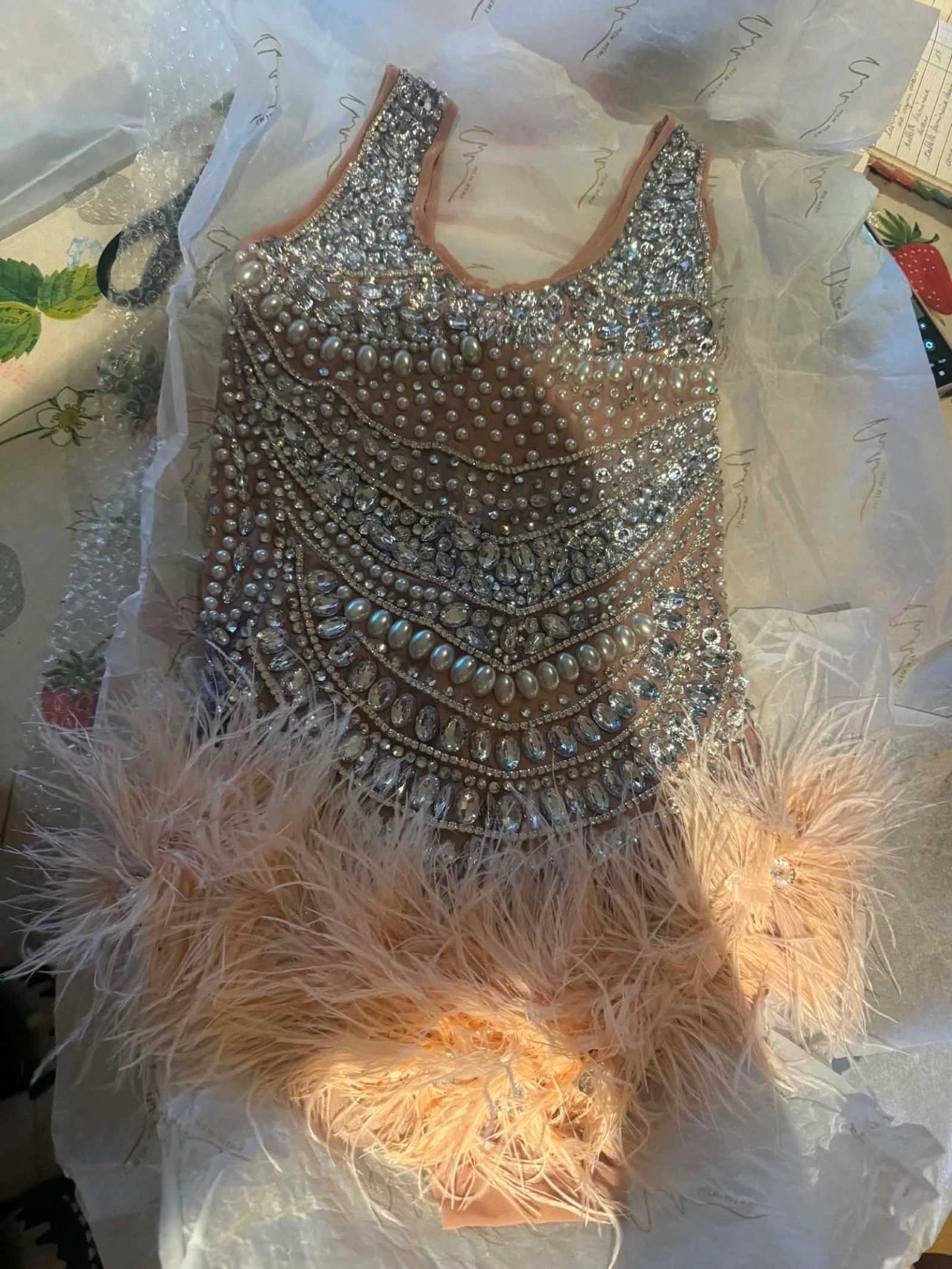 Mew Mews sequined and beaded bodysuit size S – photo 7